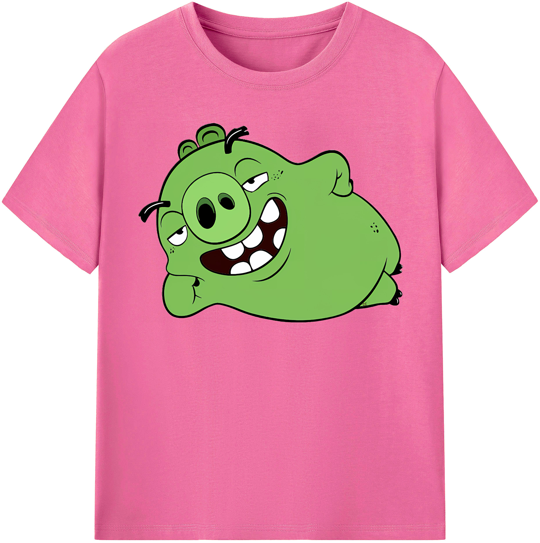 （画像用） Angry Birds アングリーバード レディースカジュアルプリントTシャツ（綿100％）